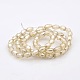 Pearl Luster Plated Glass Faceted Rice Beads Strands GLAA-A030A-PL01-2