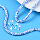 Chapelets de perle en pâte polymère manuel CLAY-R089-6mm-168-7