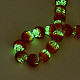 Handmade Luminous Transparent Lampwork Beads Strands LAMP-T017-04C-4