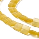 Brins de perles de verre dépoli transparent FGLA-S001-01A-3
