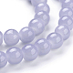Chapelets de perles en verre imitation jade X-DGLA-S076-6mm-30-1