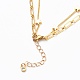 Brass Double Layer Necklaces NJEW-JN03144-3