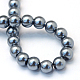 Backen gemalt pearlized Glasperlen runden Perle Stränge X-HY-Q330-8mm-12-4