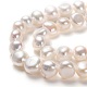 Fili di perle di perle d'acqua dolce coltivate naturali PEAR-L033-51-01-2