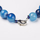 Natural Dyed Agate Beads Necklaces NJEW-F139-12mm-14-3