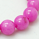 Chapelets de perles rondes en jade de Mashan naturelle X-G-D263-12mm-XS30-1