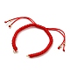 Fabrication de bracelet en nylon tressé réglable AJEW-JB00762-03-1