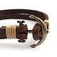 Leather Multi-Strand Bracelets BJEW-P128-35A-2