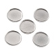 316 Surgical Stainless Steel Cabochon Tray Settings STAS-I187-06H-P-1