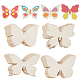 GOMAKERER 48 Pcs Wooden Butterfly Cutouts WOOD-GO0001-01-1