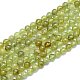 Natürlichen grünen Granat Perlen Stränge G-K310-C17-6mm-1