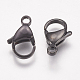 304 Stainless Steel Lobster Claw Clasps STAS-P185-15-B-2