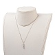 Brass Cubic Zirconia Necklaces & Earrings Jewelry Sets SJEW-JS00985-9