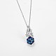 925 подвесные стерлингового серебра ожерелья SWARJ-BB33789-A-4