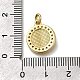 Латунные микропаве прозрачные подвески с фианитом ZIRC-I070-073G-3