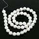 Synthetical Howlite Round Bead Strands G-N0042-8mm-05-2