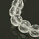 Chapelets de perles rondes en verre à facettes X-GF10mmC01Y-1