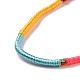 Bracelet cordon tressé en polyester BJEW-I306-01B-2