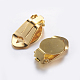 Brass Clip-on Earring Settings KK-K197-67G-1