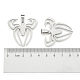 Boy Jewelry Original Color 201 Stainless Steel Halloween Spider Blank Pendants STAS-I032-221-3