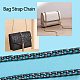 SUPERDANT 47inch DIY Iron Flat Chain Strap Handbag Chains Accessories Purse Straps Shoulder Cross Body Replacement Straps-with 2pcs Metal Buckles IFIN-PH0024-03B-9x120-6