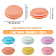 Hobbiesay 12 Stück 6 Farben tragbare Mini-Macaron-Schmuckaufbewahrungsbox aus PP und TPE CON-HY0001-03-2