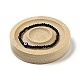 Vassoio porta espositore per anello da dito in legno di faggio BDIS-D002-01B-5