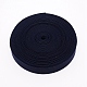 超幅広の厚手の平らなゴムバンド  ウェビング衣類縫製アクセサリー  ミッドナイトブルー  30mm X1-EC-WH0016-A-S031-2