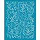 シルクスクリーン印刷ステンシル  木に塗るため  DIYデコレーションTシャツ生地  葉の模様  100x127mm DIY-WH0341-166-1