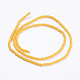 Opachi colore solido fili di perle di vetro GLAA-F078-A05-2