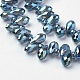 Chapelets de perles en verre électroplaqué EGLA-L009-FR01-2