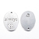 Boyfriends Valentines Day Gifts Making Tibetan Style Alloy Flat Oval Carved Message Word Always Love Pendants TIBEP-S047-AS-FF-1
