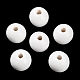 Spray Painted Natural Wood Beads WOOD-R272-02B-2