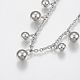304 Stainless Steel Anklets AJEW-G016-01-3