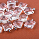 Pendentif carrés en verre d'alliage X-GLAA-Q048-30mm-02P-1