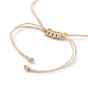 5 pièces 5 couleurs coquillage cauri naturel & graine de verre & lampwork mauvais œil tressé perle bracelets ensemble BJEW-TA00198-7