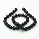 Natural Obsidian Beads Strands X-G-G099-16mm-24-2
