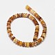 Rondelle Natural Agate Bead Strands G-M258-38-2