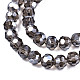 Chapelets de perles en verre électroplaqué EGLA-R015-8mm-32-2