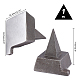 Herramienta metalúrgica de joyeros de yunque de cuerno de hierro con base ancha para la fabricación de joyas DIY-WH0304-095-2