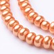 Eco-Friendly Spray Painted Glass Rondelle Bead Strands DGLA-L003-3x5mm-19-3