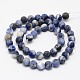Natural Sodalite Beads Strands X-G-D691-6mm-2
