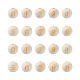 Craftdady 100pcs 10 styles perles européennes en bois naturel non fini WOOD-CD0001-08-1