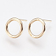 Long-Lasting Plated Brass Stud Earrings KK-K227-061G-NF-1
