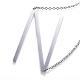 304 Stainless Steel Pendant Necklaces STAS-D162-12N-1