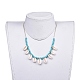 Ожерелья с подвесками из натуральных ракушек каури NJEW-JN02744-04-5