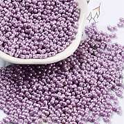 Непрозрачные цветные стеклянные бусины SEED-A033-06A