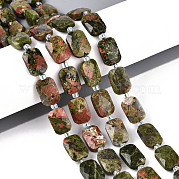 Природные Unakite бисер нитей G-T139-86