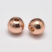 Стойка покрытие латунные круглые распорные бусины KK-I601-6mm-RG-RS