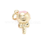 Подвески из латуни с покрытием из эмали KK-G512-19A-G